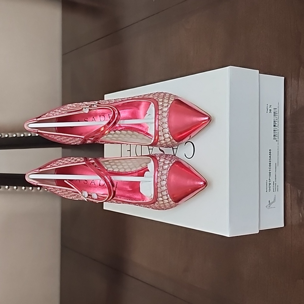 NIB Casadei Cherry Passion 38.5 - Picture 2 of 5